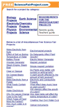 Mobile Screenshot of freesciencefairproject.com